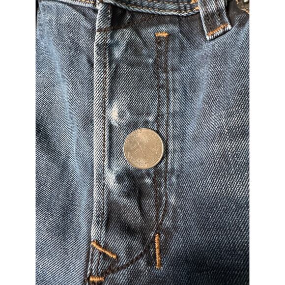 Men's Blue Straight Jeans - Picture 8 of 10